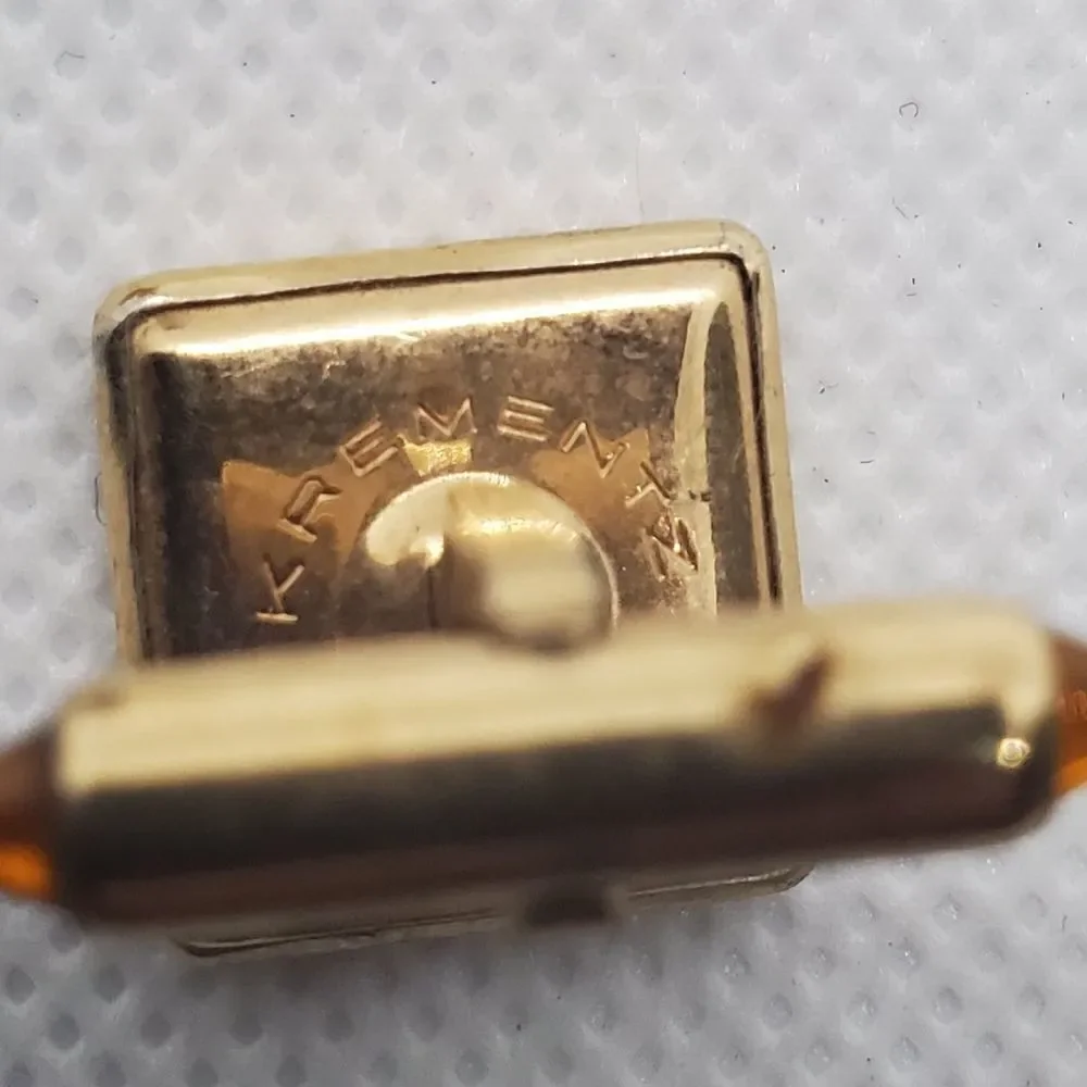 Krementz Gold Tone Cuff Links